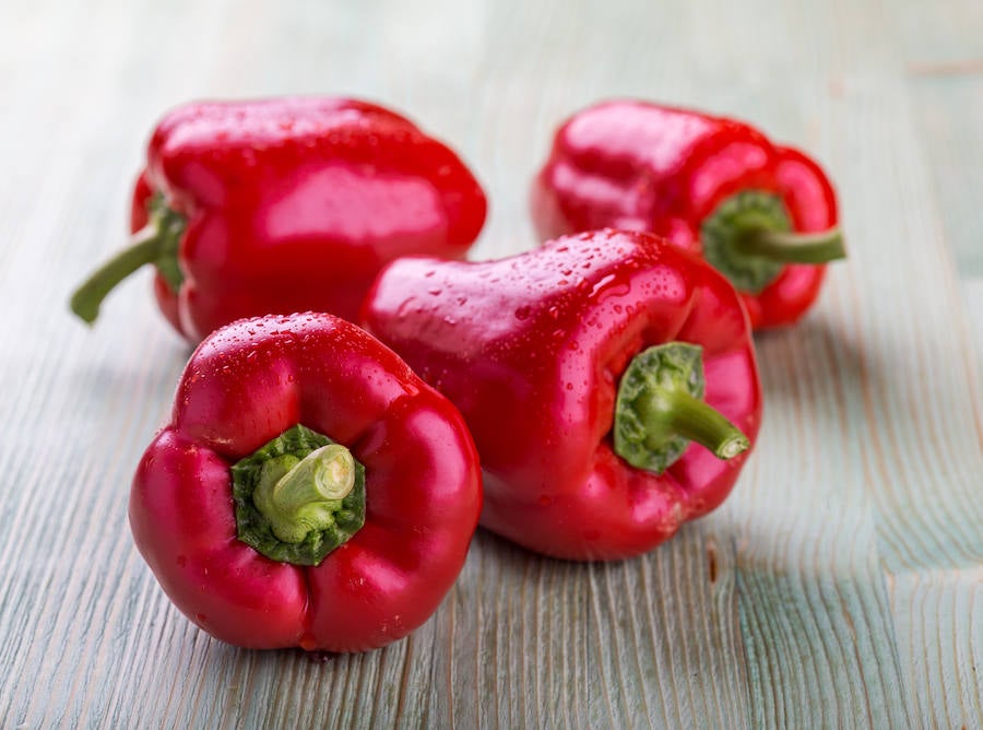 Alimentos para la caída del cabello: pimiento rojo