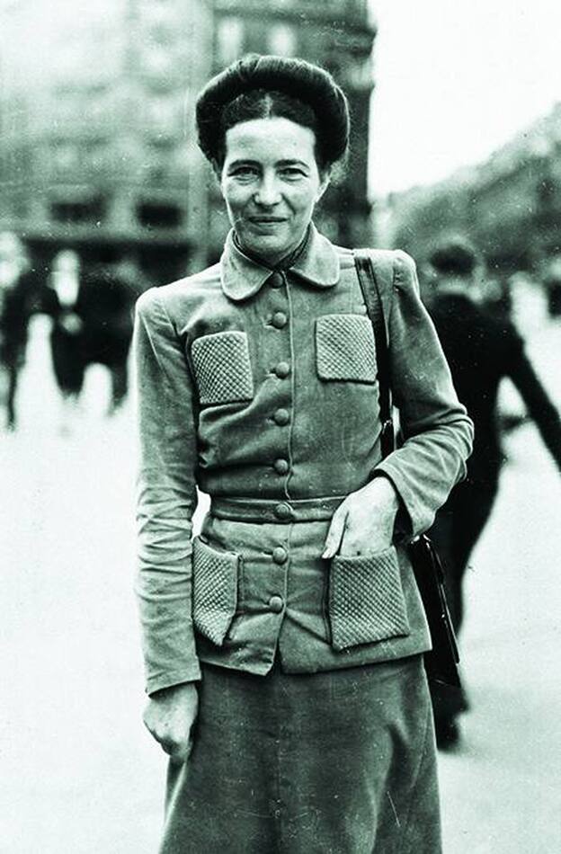 Simone de Beauvoir. Filósofa y escritora francesa.