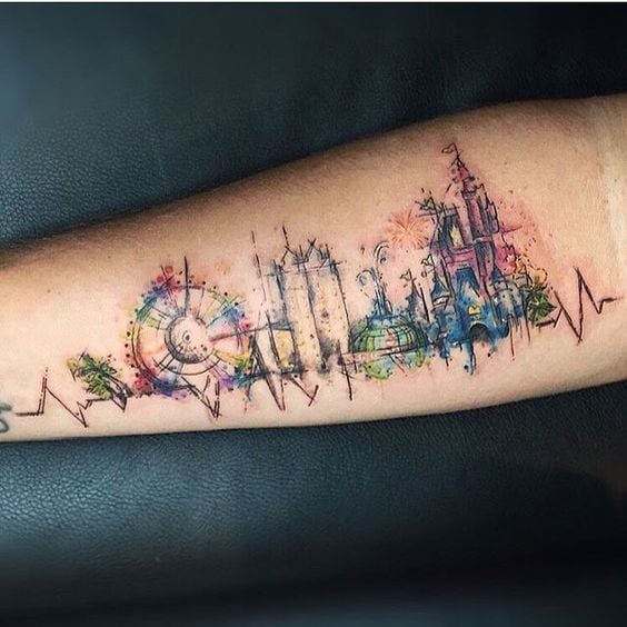Tatuajes para viajeros: skyline