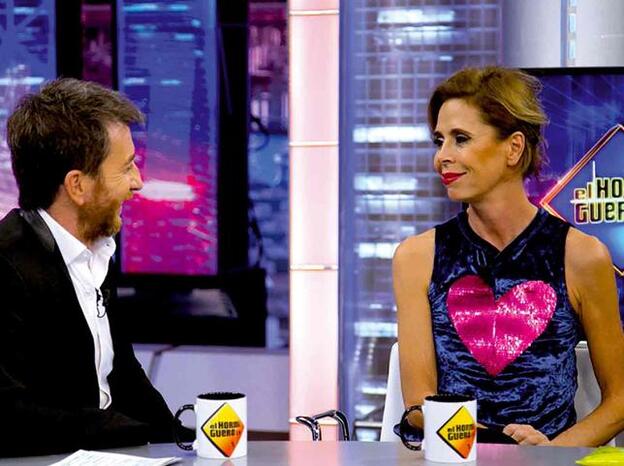 Ágatha Ruiz de la Prada entrevistada por Pablo Motos en 'El Hormiguero'./flickr.