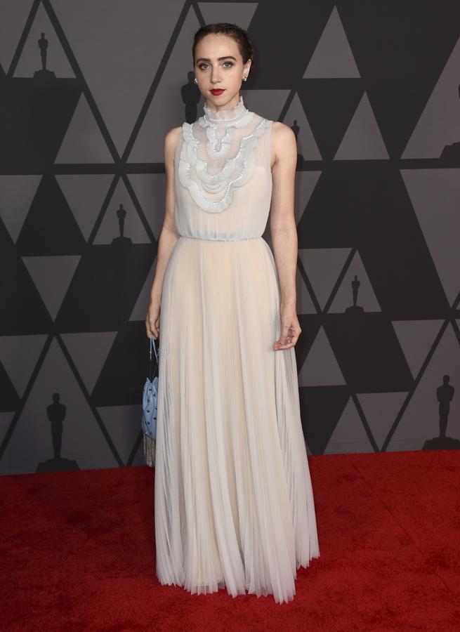 Vestidos para inspirar tu Navidad: el look de Zoe Kazan en los Governor's Awards