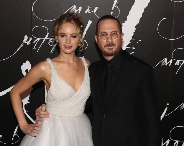 Jennifer Lawrence y Darren Aronofsky, en el estreno de '¡Madre!' en Nueva York/GTRES