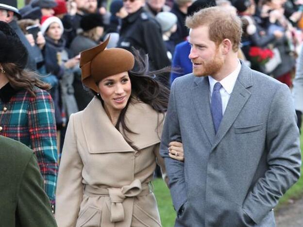 Meghan Markle y el príncipe Harry en u última aparición pública./getty