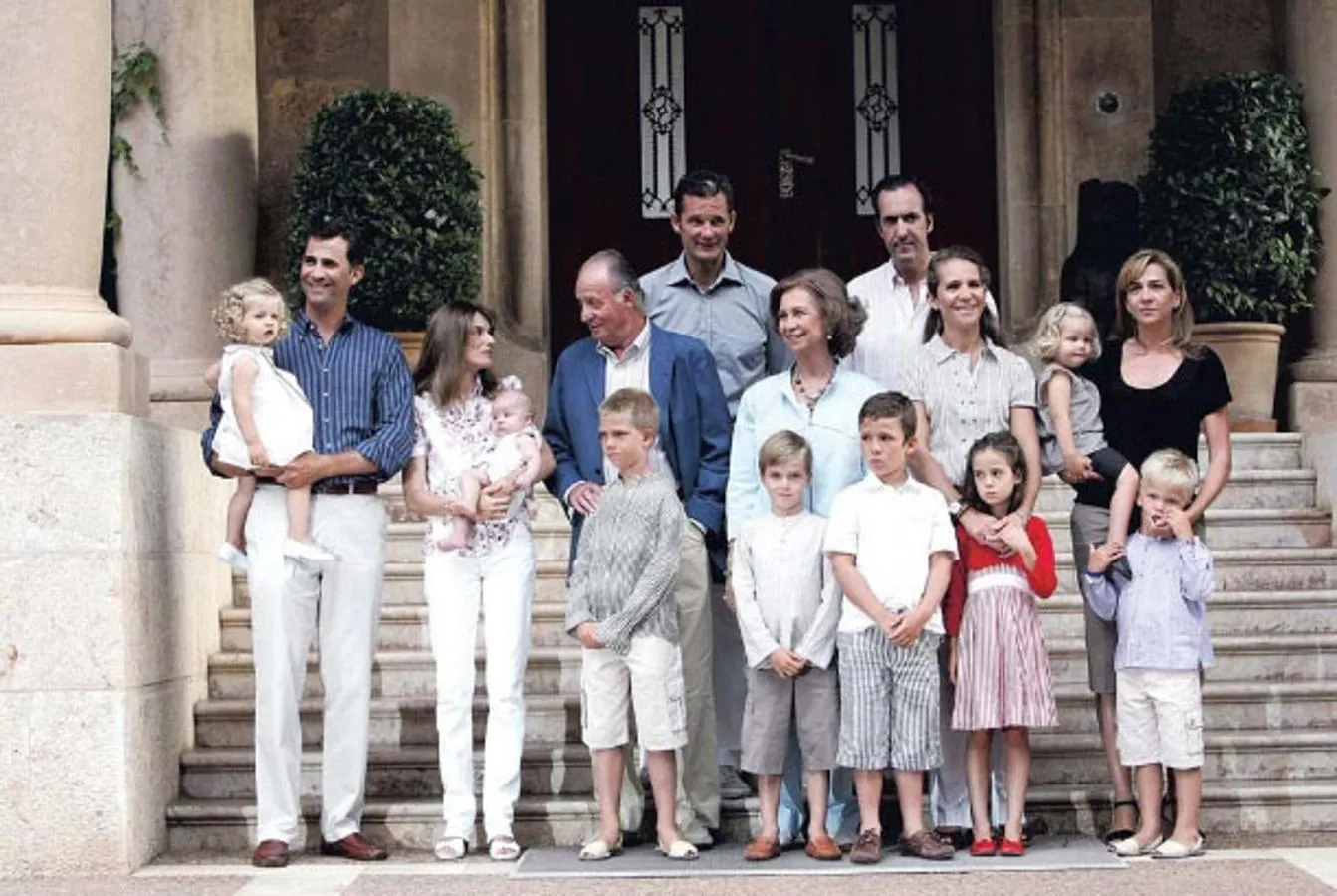 Juan Carlos I: Familia al completo