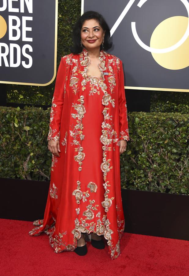 Los peores looks de la alfombra roja de los Globos de Oro 2018: Meher Tatna