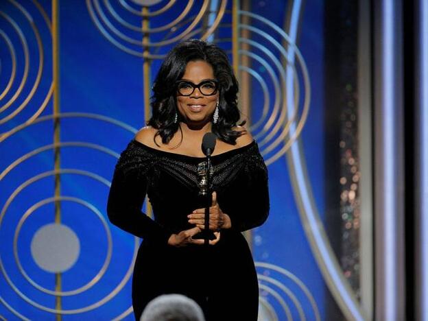 Oprah Winfrey durante los Globos de Oro 2018./Cordon press.