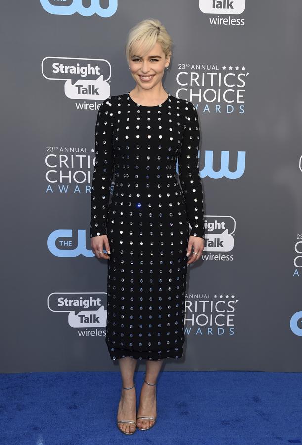 El look de Emilia Clarke en los Critic's Choice Awards 2018