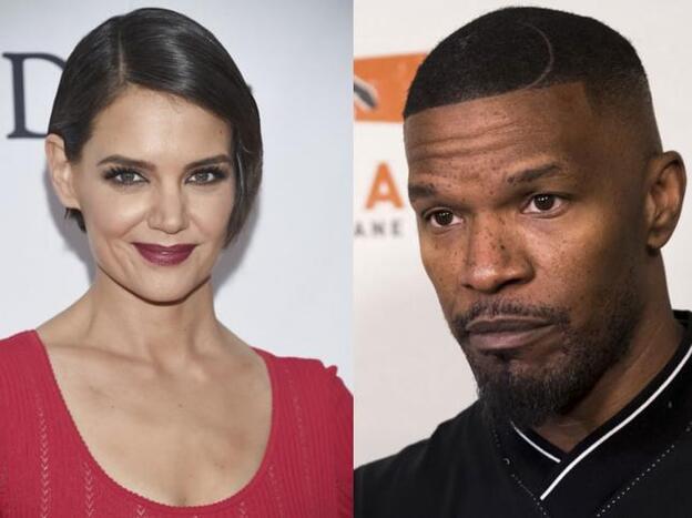 Katie Holmes y Jamie Foxx juntos en los Grammy./gtres