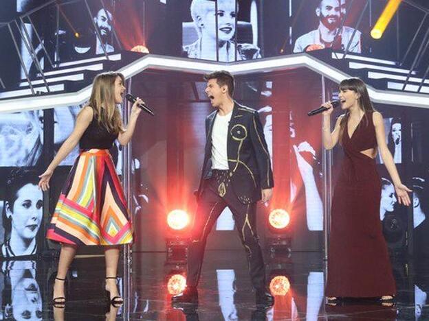 Amaia, Alfred y Aitana sobre el escenario de 'OT 2017'./tve