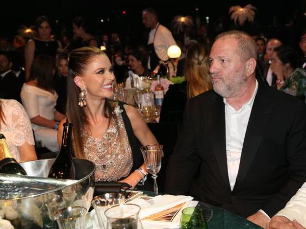 Georgina Chapman y Harvey Weinstein./getty