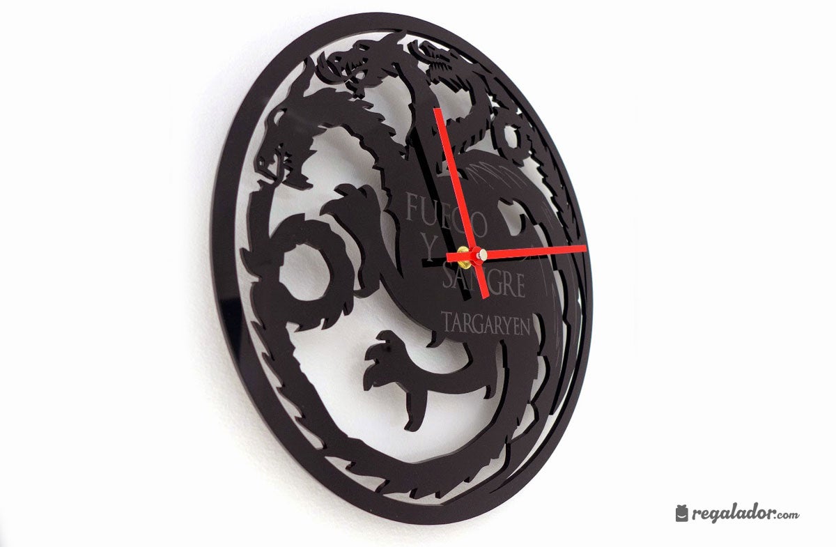 Regalos de San Valentín: Reloj de pared de Targaryen