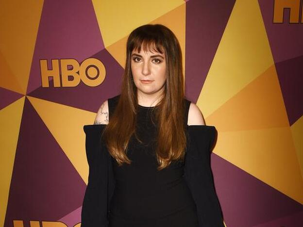 La actriz Lena Dunham durante la fiesta de la última edición de los Globos de Oro./getty