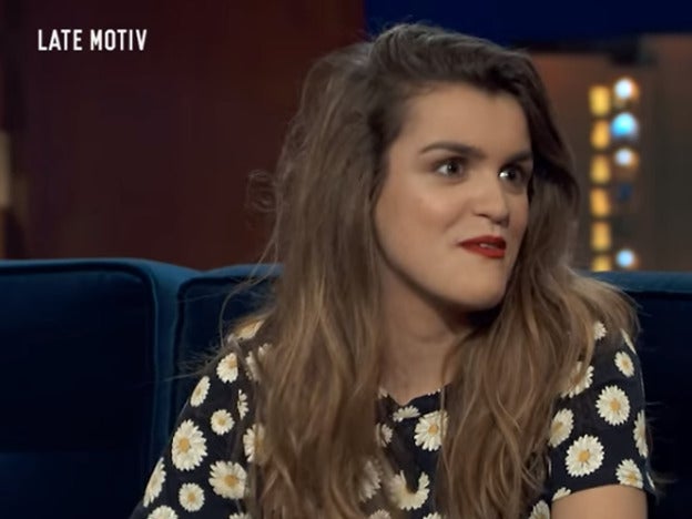 Amaia Romero durante su entrevista con Andreu Buenafuente en 'Late Motiv'./twitter.