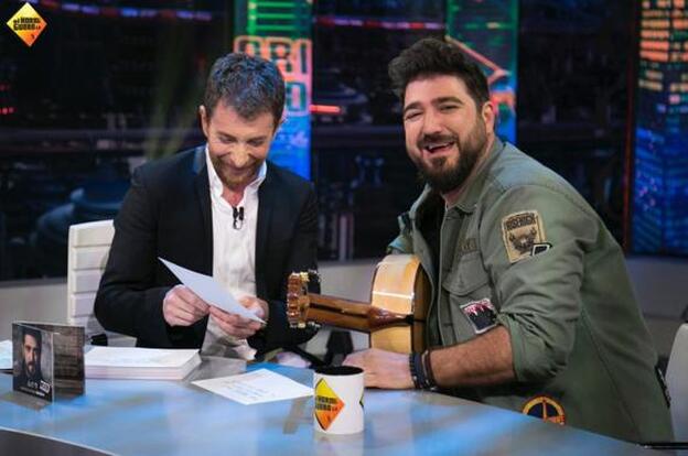 Antonio Orozco en su paso por el plató de "El Hormiguero".