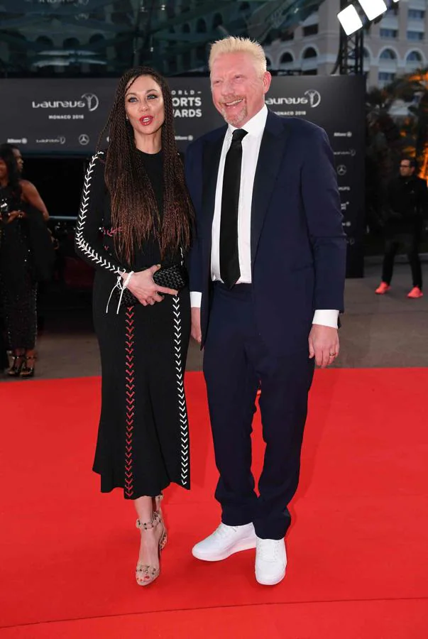 Alfombra roja de los premios Laureus 2018: Boris y Lilly Becker