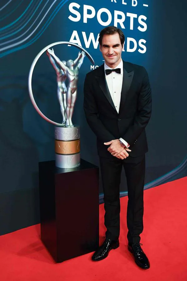 Alfombra roja de los premios Laureus 2018: Roger Federer