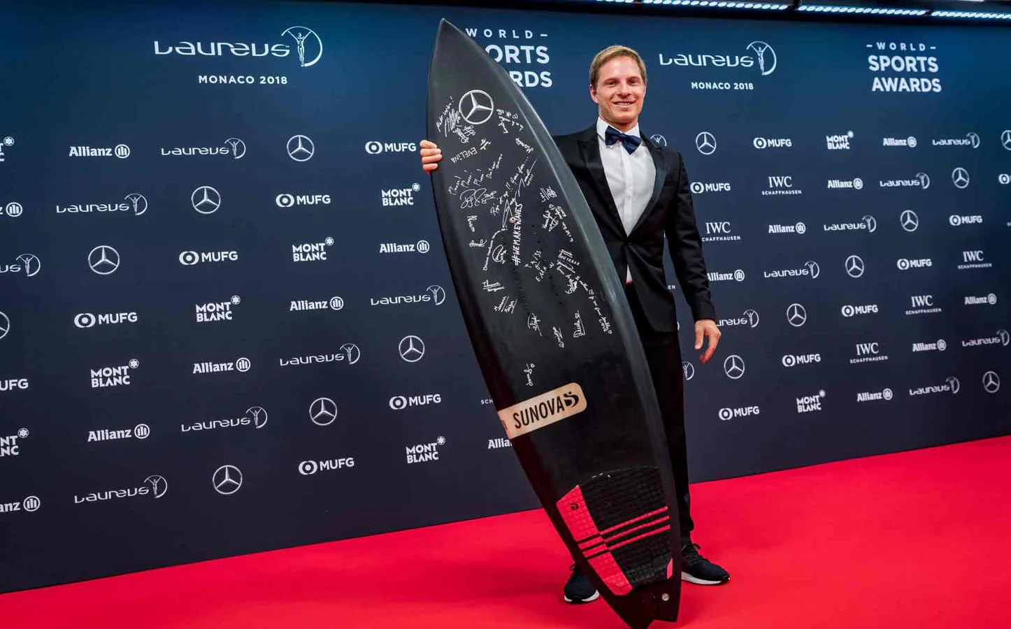 Alfombra roja de los premios Laureus 2018: Sebastian Steudtner