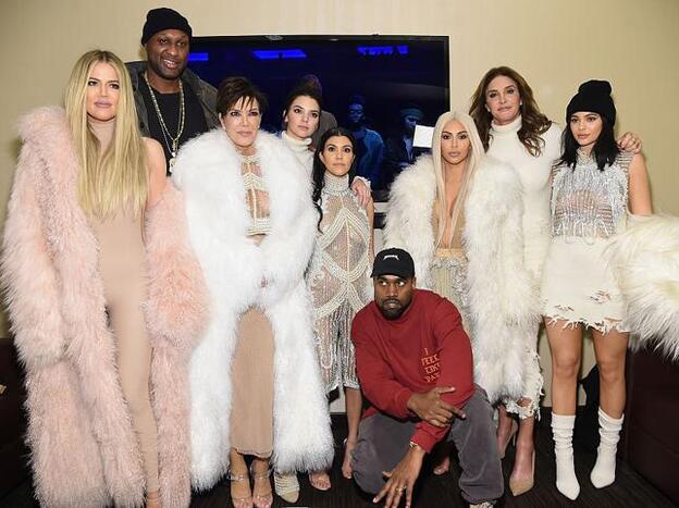 Lamar Odom junto a las Kardashian./Getty Images