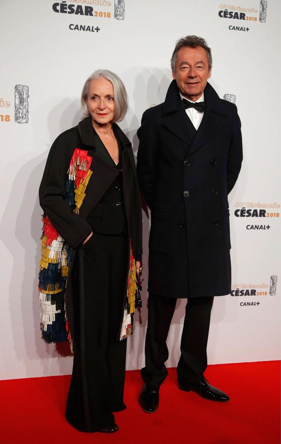 Premios César 2018, alfombra roja: Michel Denisot y Martine Patier