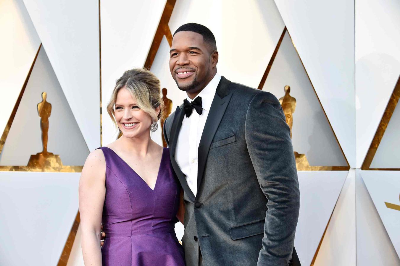 Parejas en la alfombra roja de los Premios Oscar 2018: Sarah Haines y Michael Strahan