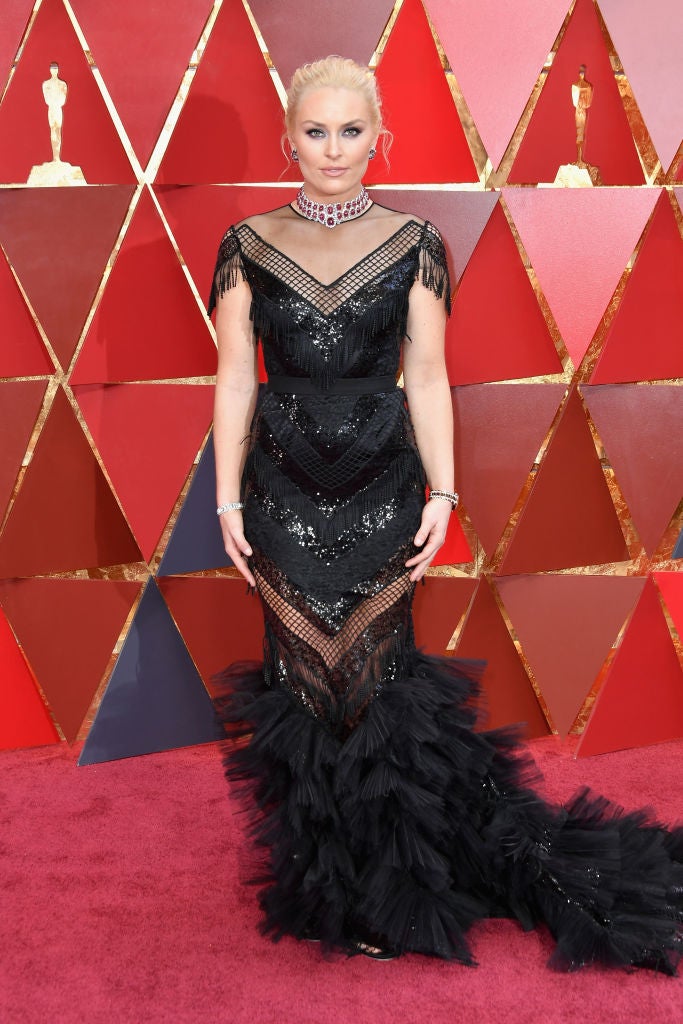 Premios Oscar 2018: Las actrices vestidas por Christian Siriano: Lindsey Vonn