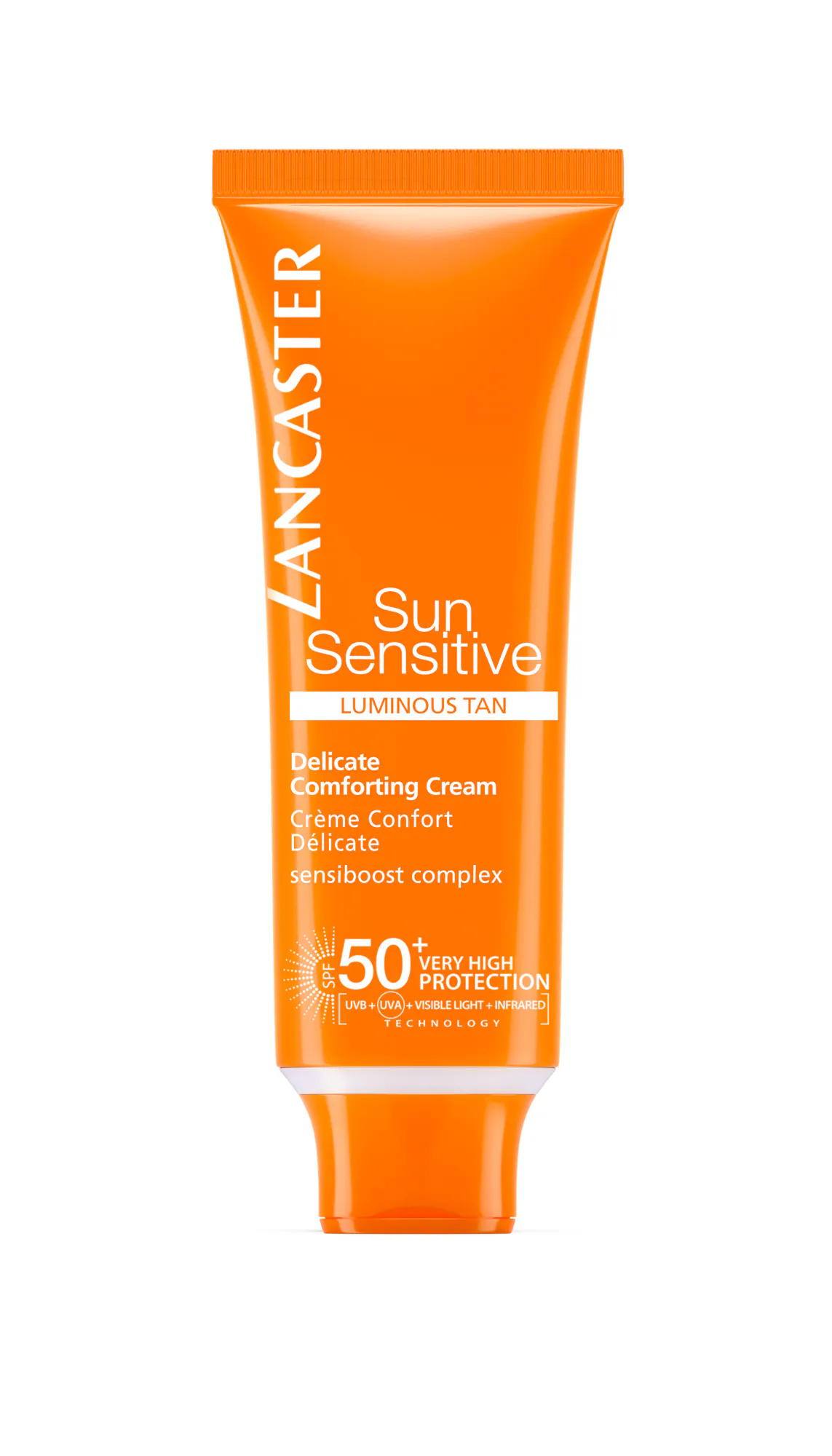 Crema solar facial Sun Sensitive Comforting SPF50+ de Lancaster