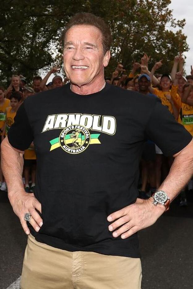 Arnold Schwarzenegger agradece el apoyo recibido, a través de su Twitter, y anuncia su vuelta ya recuperado./getty.