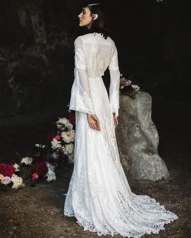 Vestidos de novia con encaje: una oda al romanticismo y a la costura