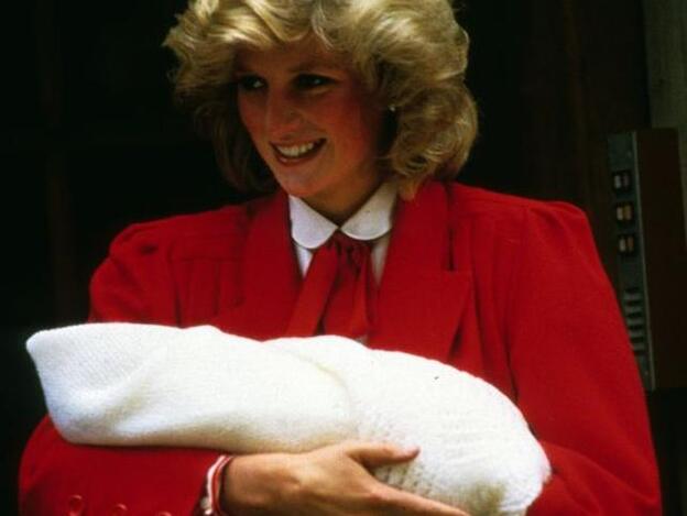 Diana Spencer en 1984 tras dar a luz al Príncipe Harry