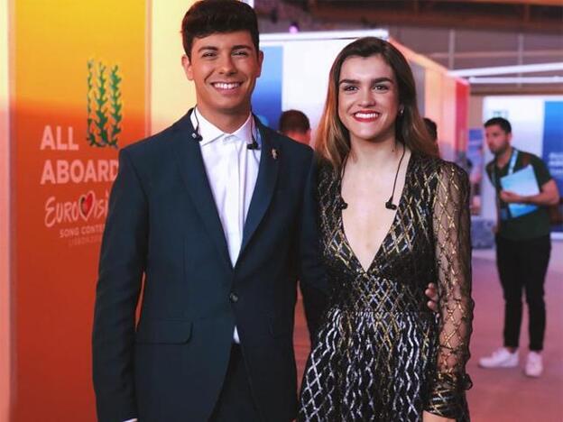 Alfred y Amaia en unas de las previas de Eurovisión 2018./instagram.