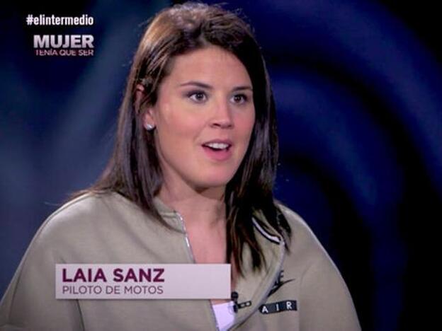 Laia Sanz durante su entrevista en 'El Intermedio'.