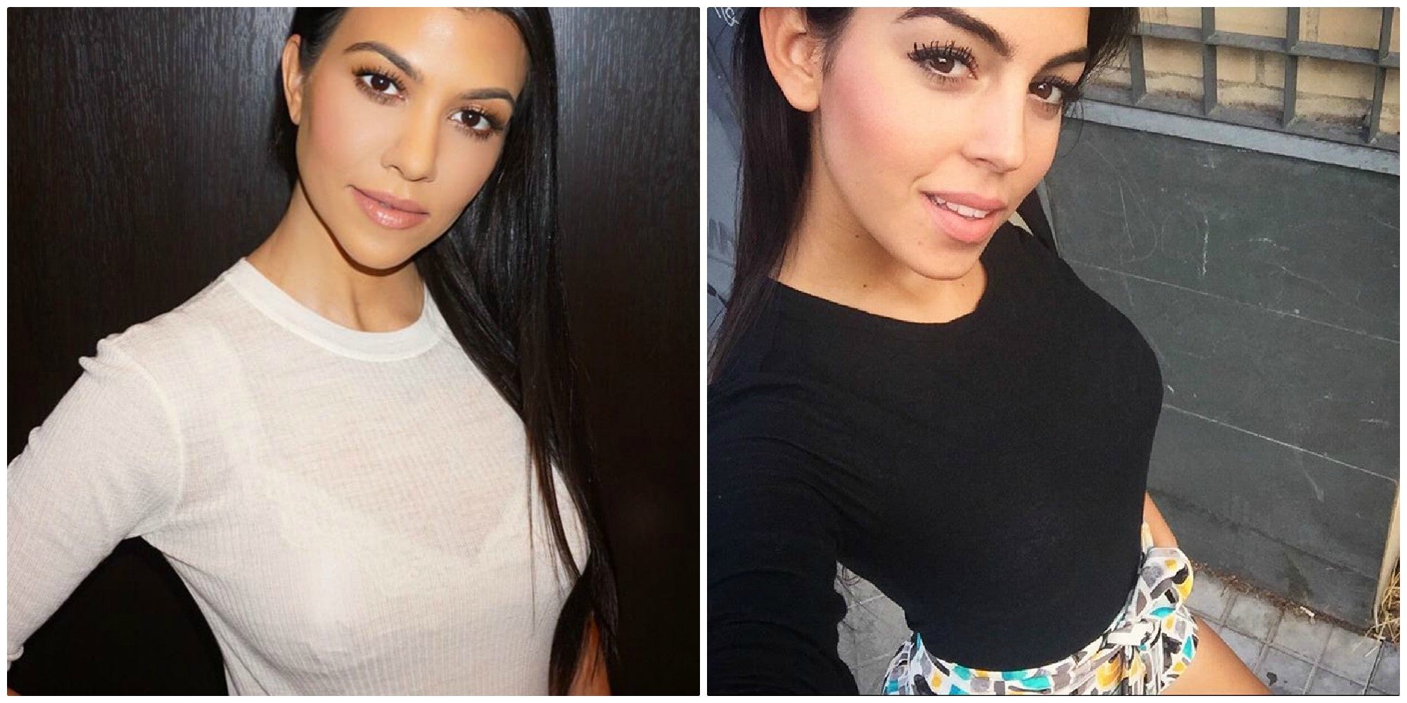 Georgina Rodríguez y Kourtney Kardashian, gemelas de Instagram