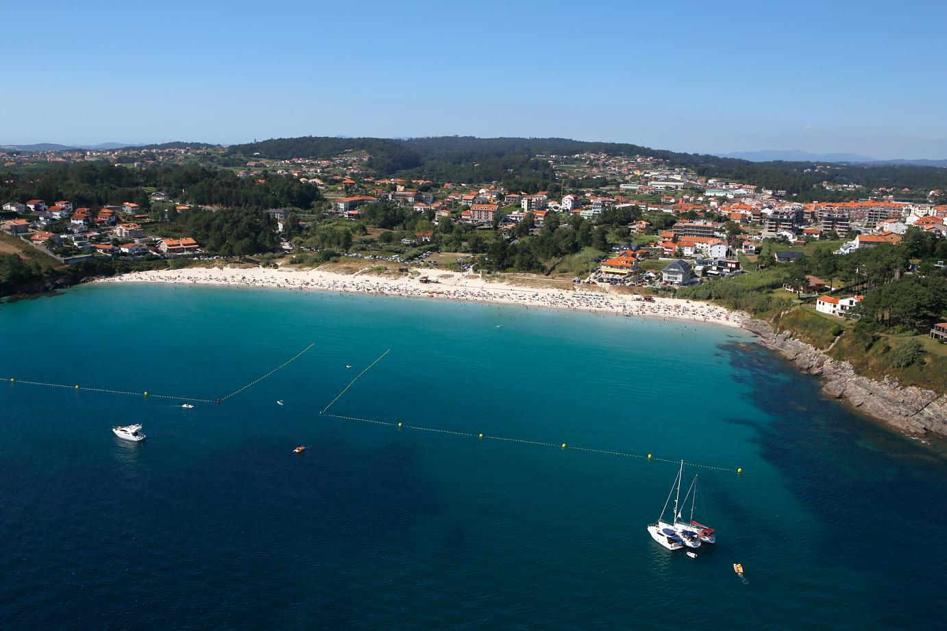 Las 10 playas más bonitas de Galicia: playa Canela, Sanxenxo