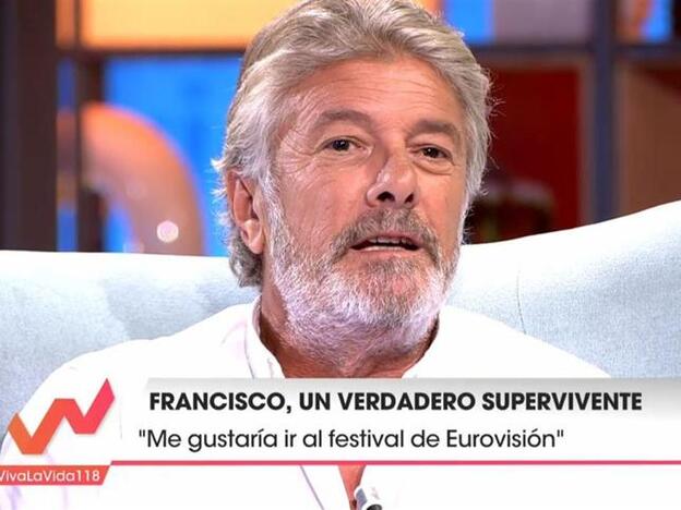 Frabcisco durante su entrevista en 'Viva la vida'./telecinco.