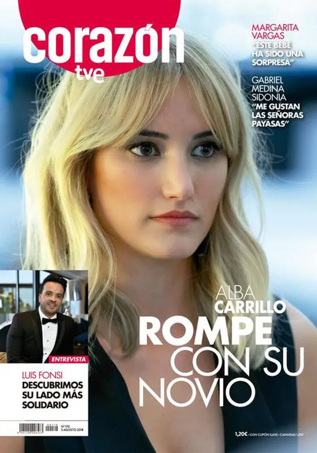 Alba Carrillo y la ruptura con David Vallespín, portada de la revista 'Corazón' esta semana./d.r.