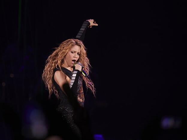 Shakira durante su gira 'El Dorado' en Madrid./GTRES.