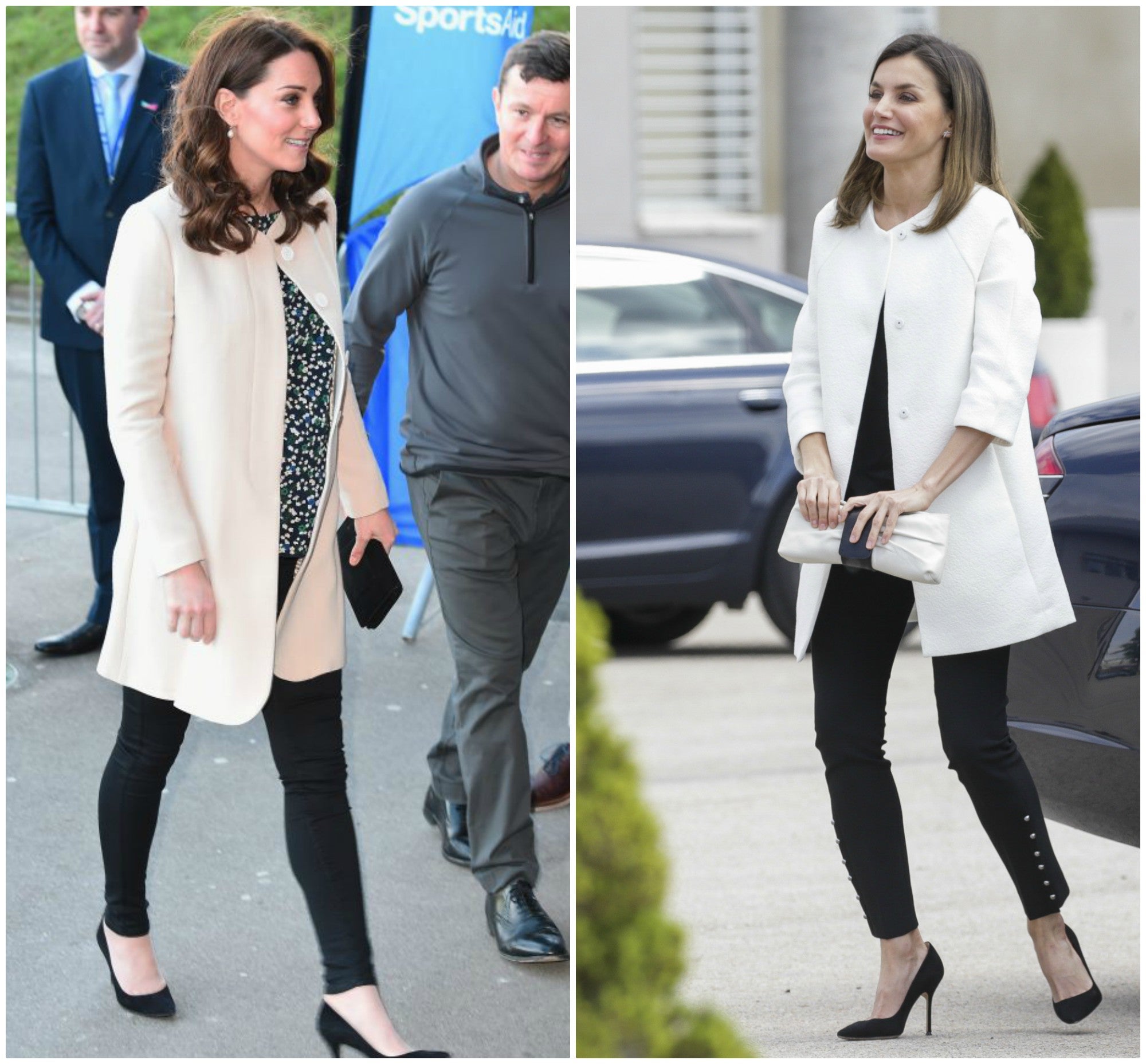 Los looks idénticos de Kate Middleton y Letizia