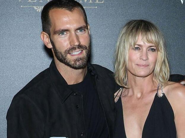 Clément Giraudet y Robin Wright en una de sus apariciones en público./cordon press.