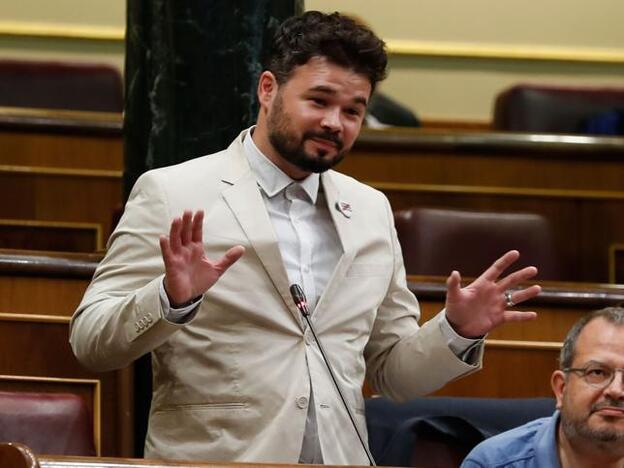 Gabriel Rufián comete un error histórico en Twitter./gtres.