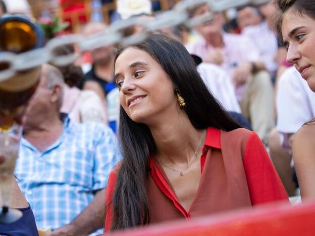 Victorai Federica de Marichalar y Borbón durante un festejo taurino este verano./gtres.