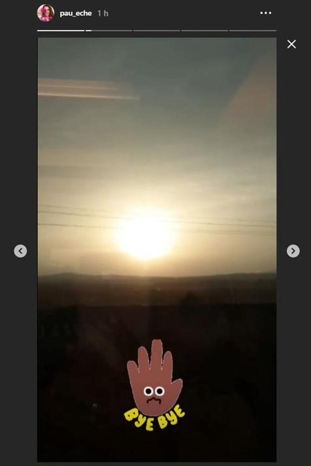 Así se ha despedido Paula Echevarría de las vacaciones en su Instagram Stories.