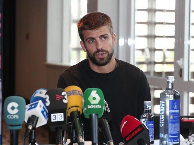 Gerard Piqué durante una rueda de prensa hace unas semanas./Gtres