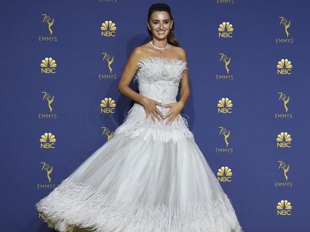 Penélope Cruz, con el vestido de alta costura de Chanel./Cordon press