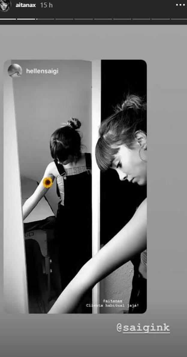 Aitana Ocaña se hace un nuevo tatuaje.