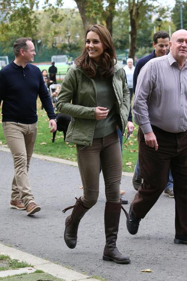 Kate Middleton durante su primer acto oficial tras su paréntesis para dedicarse a sus tres hijos./Cordon press