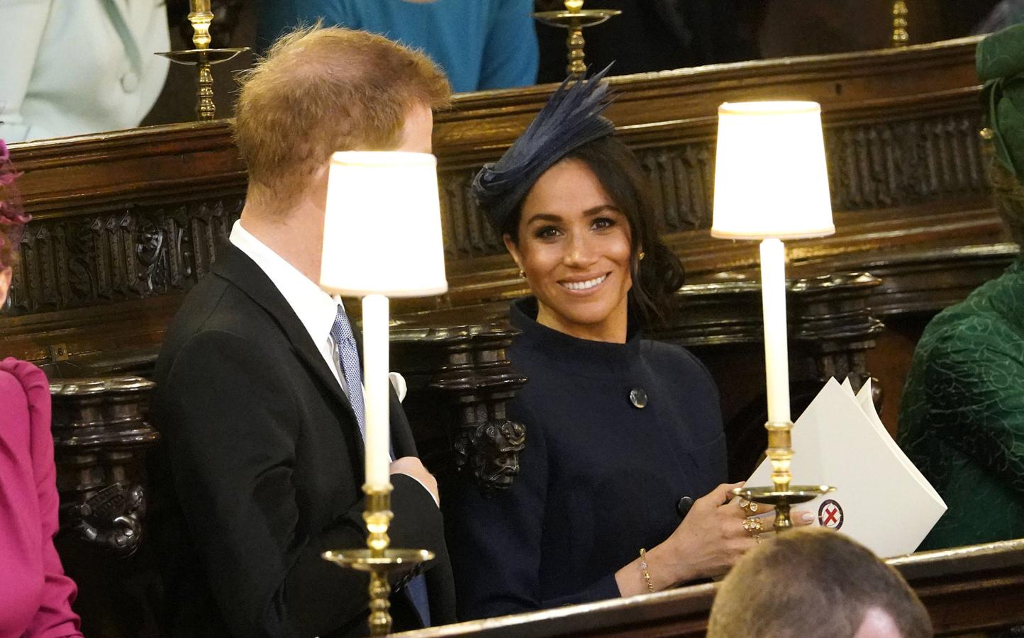 Meghan Markle en la boda de Eugenia de York y Jack Brooksbank