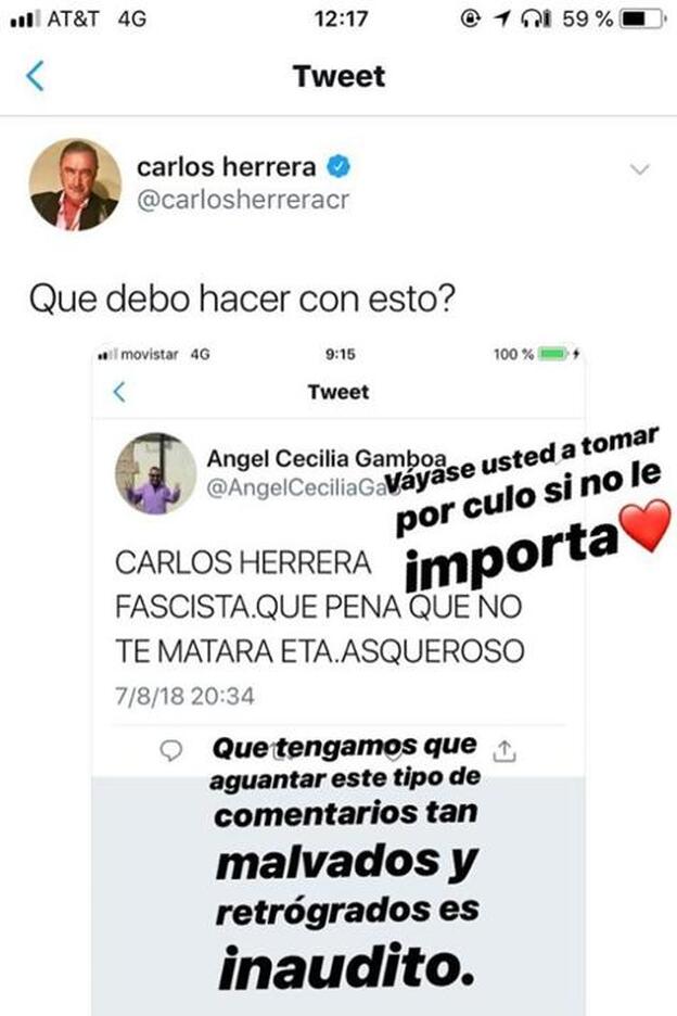 Rocío Crusset defendió a su padre a través de varios 'stories' de Instagram.