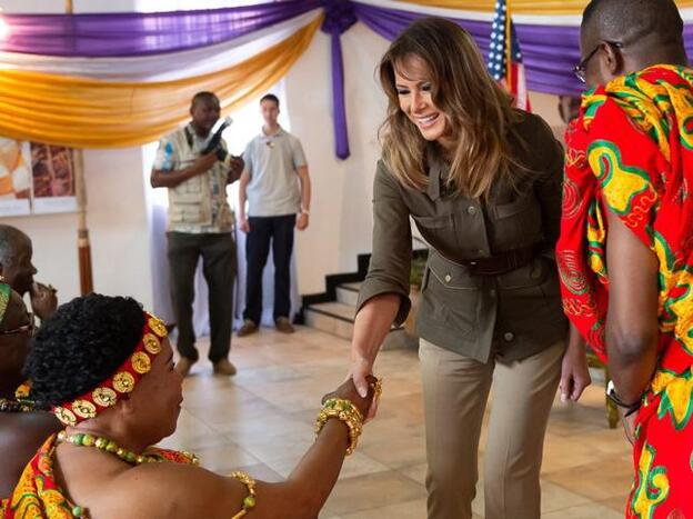 Melania Trump durante su viaje a África./D.R.