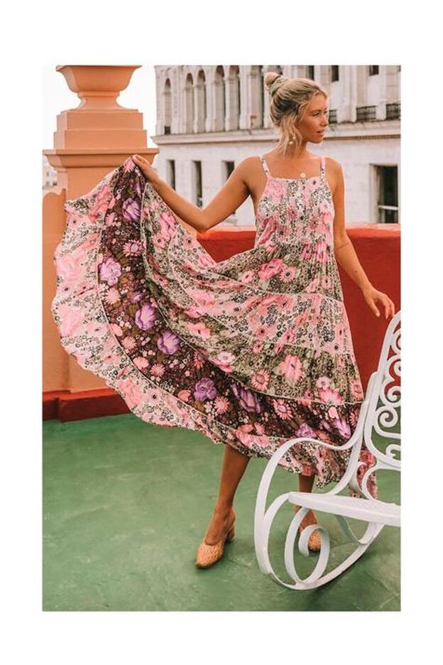 Vestido floral de Fetiche Suances.