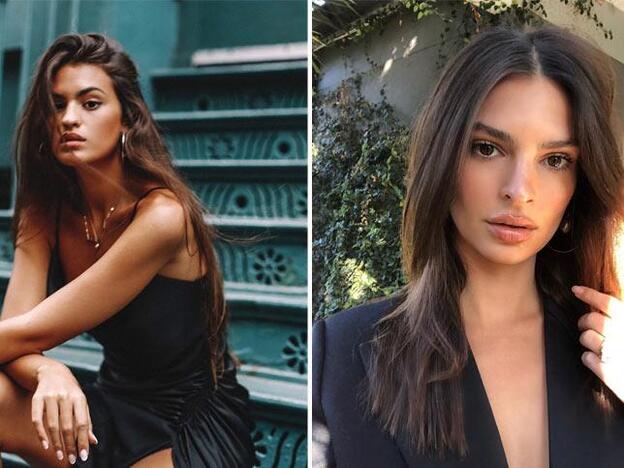 Marta Lozano y Emily Ratajkowski unidas por un mismo 'look' floral./instagram.